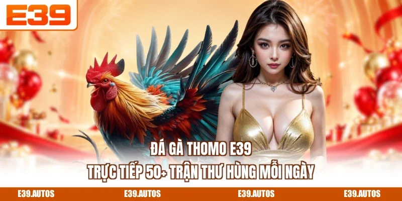Đá Gà Thomo E39 - Trực Tiếp 50+ Trận Thư Hùng Mỗi Ngày
